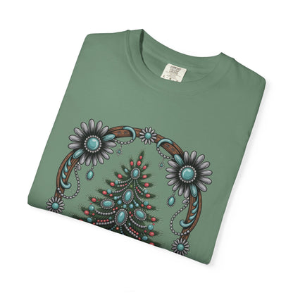 All I Want for Christmas Turquoise Arch Comfort Colors® Tee