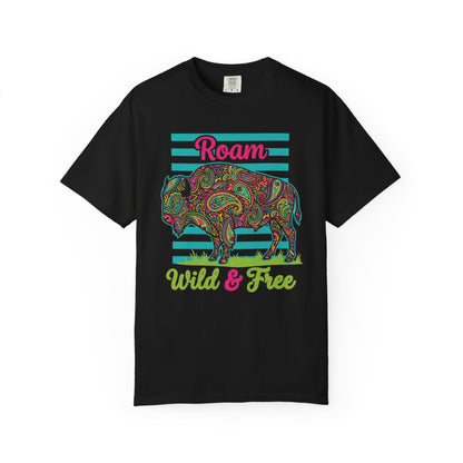 Roam Wild & Free Bison Tee