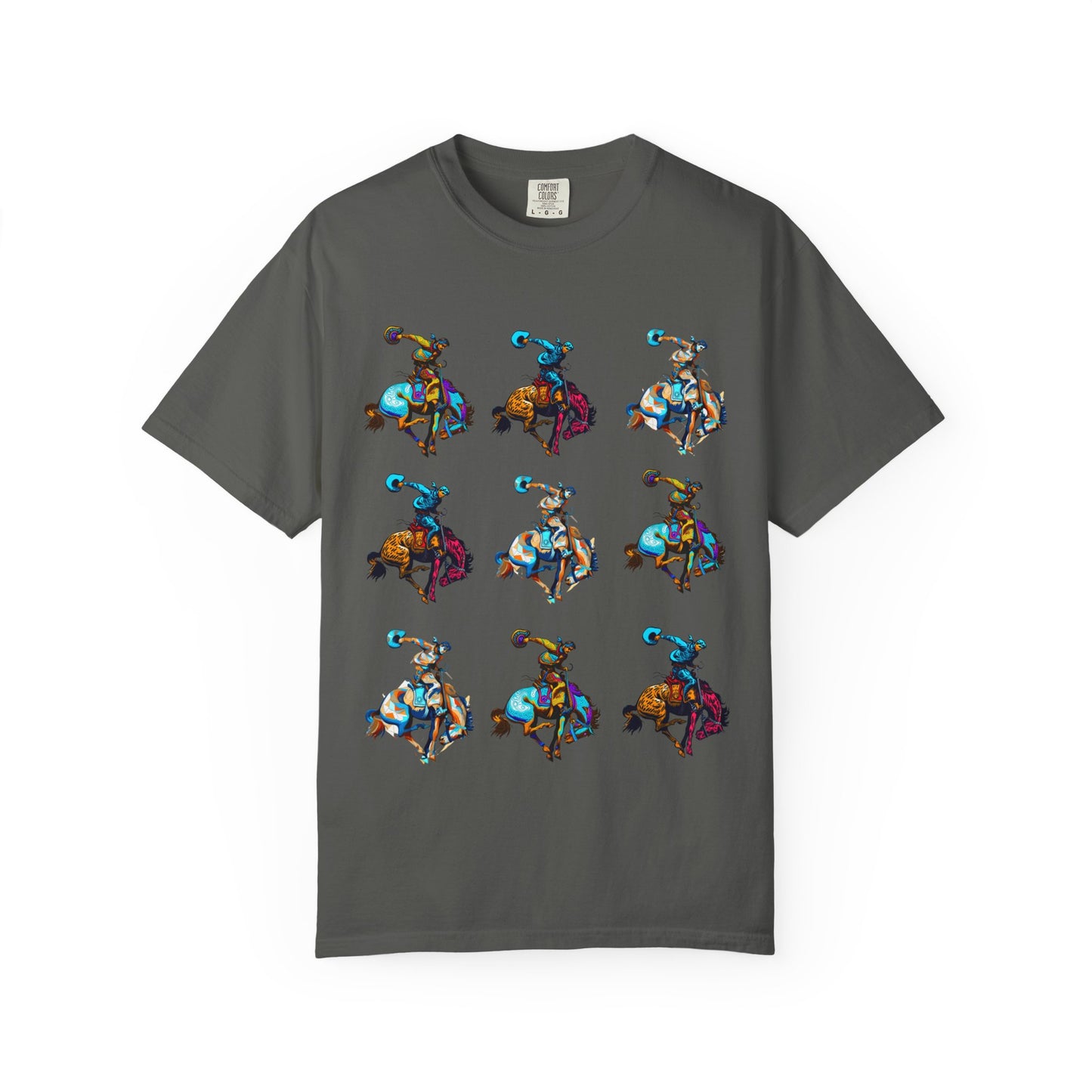 Grid Rodeo Spirit Tee | Western Graphic Comfort Colors Shirt | Bronc & Brand Co.