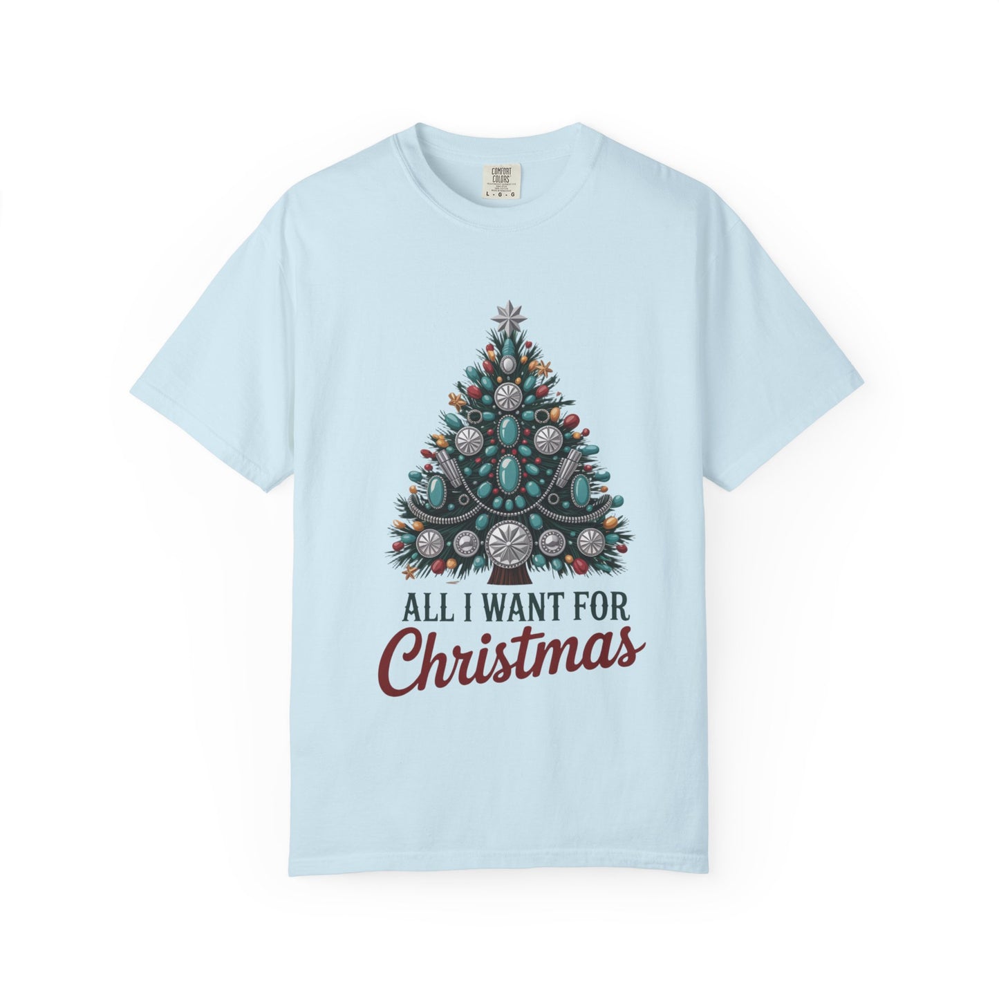 All I Want for Christmas Concho Tree Comfort Colors® Tee