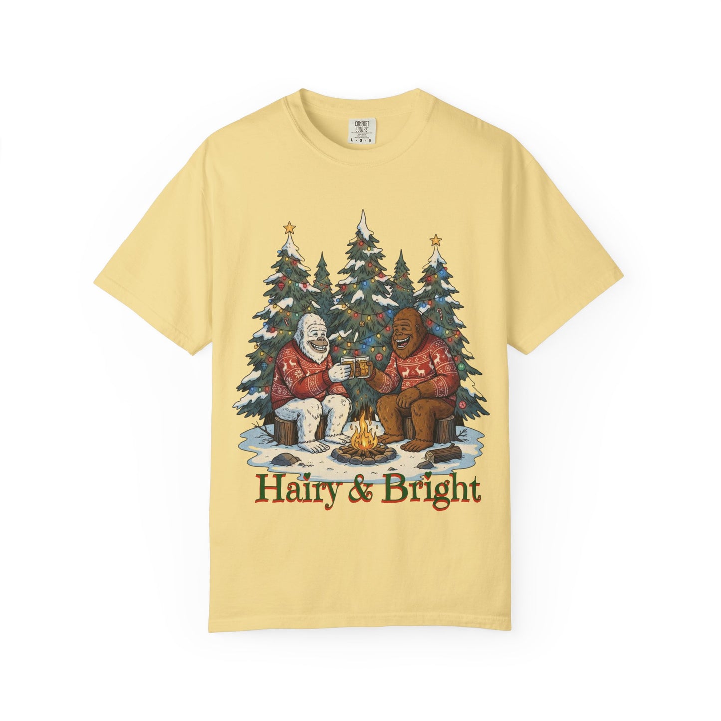 Bigfoot & Yeti Holiday Whiskey Comfort Colors® Tee