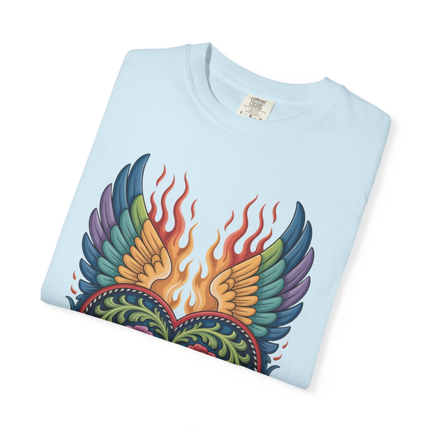 Western Folk Art Winged Heart T-Shirt