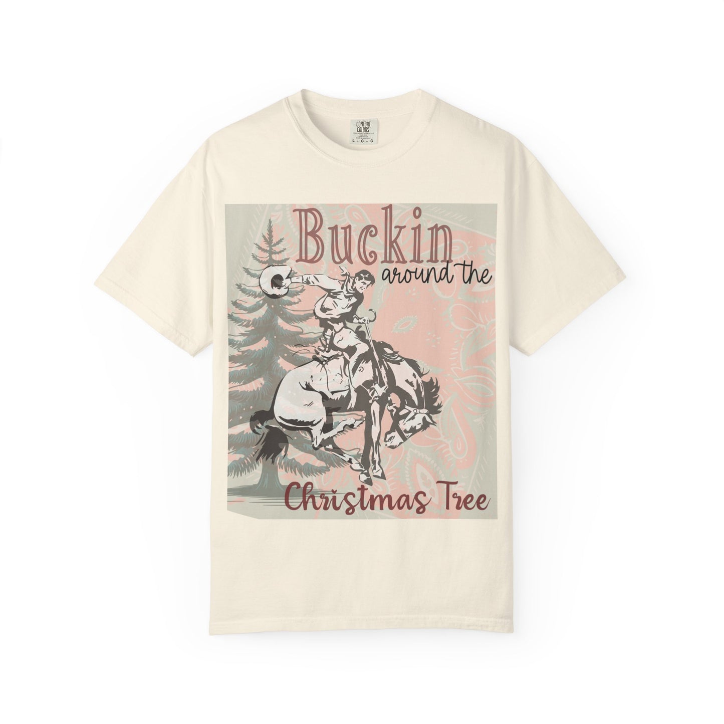 Buckin’ Around the Christmas Tree Comfort Colors® Tee