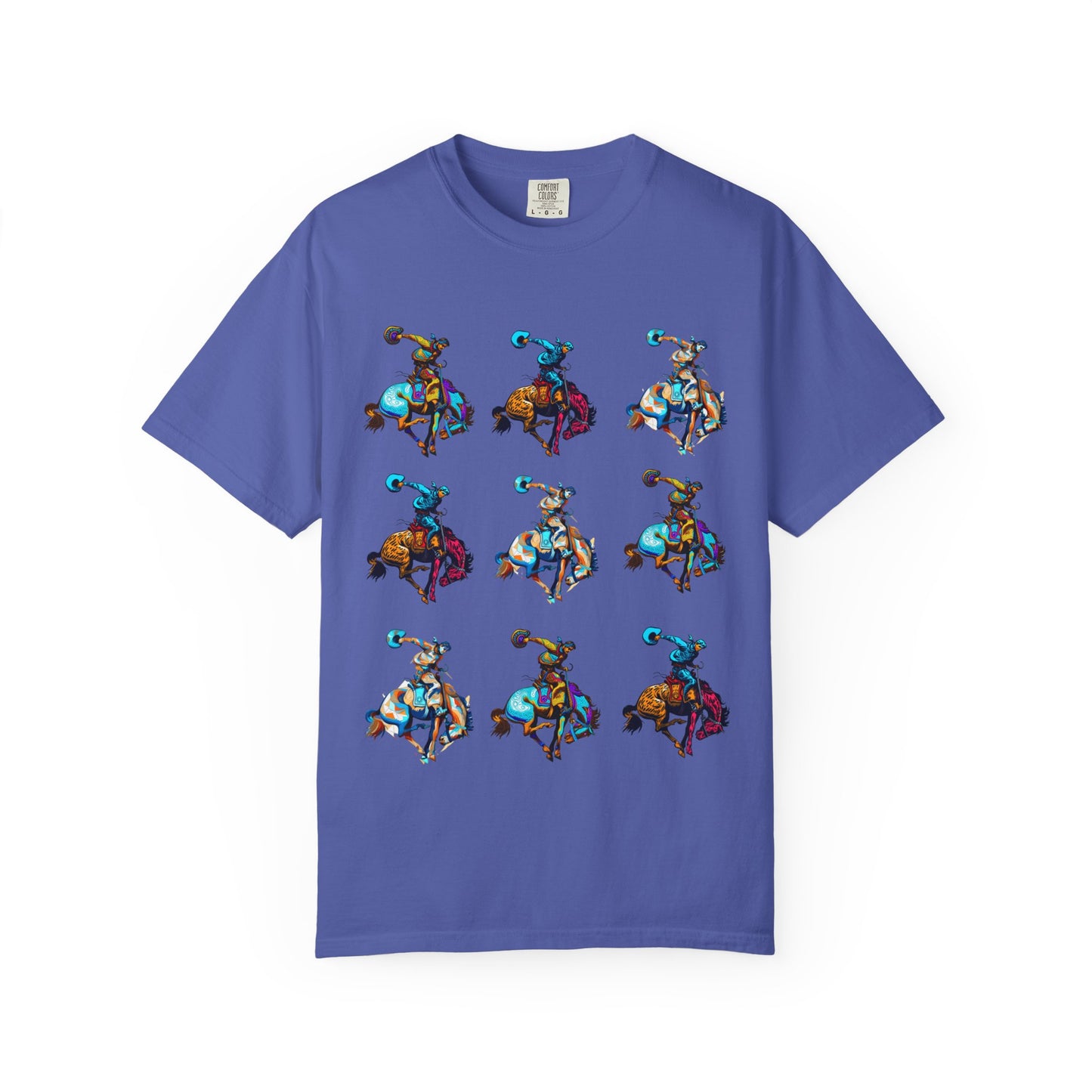 Grid Rodeo Spirit Tee | Western Graphic Comfort Colors Shirt | Bronc & Brand Co.