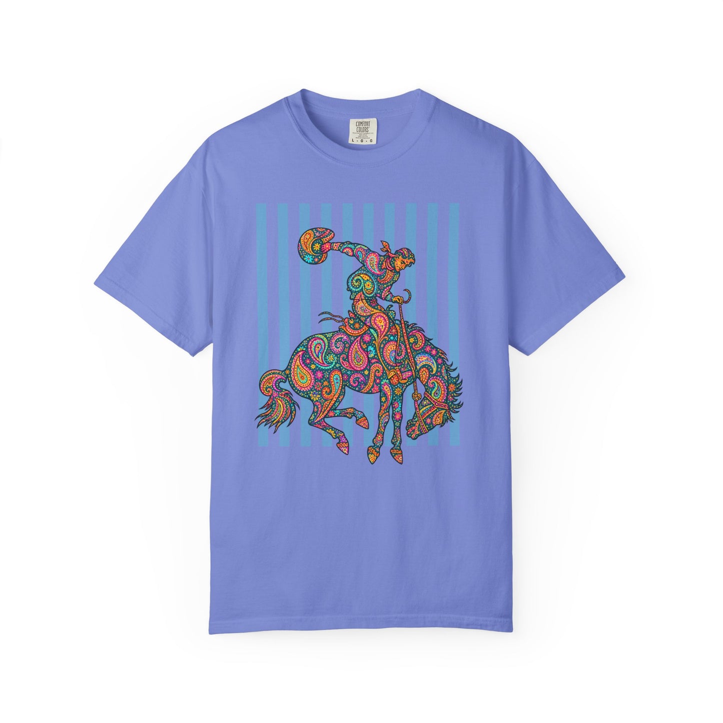 Bright Paisley Bronc Graphic Tee