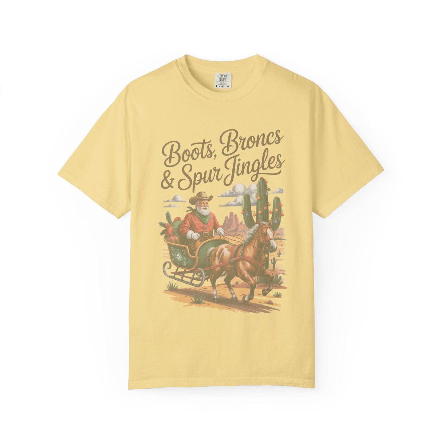 Santa Cowboy Western Christmas T-Shirt