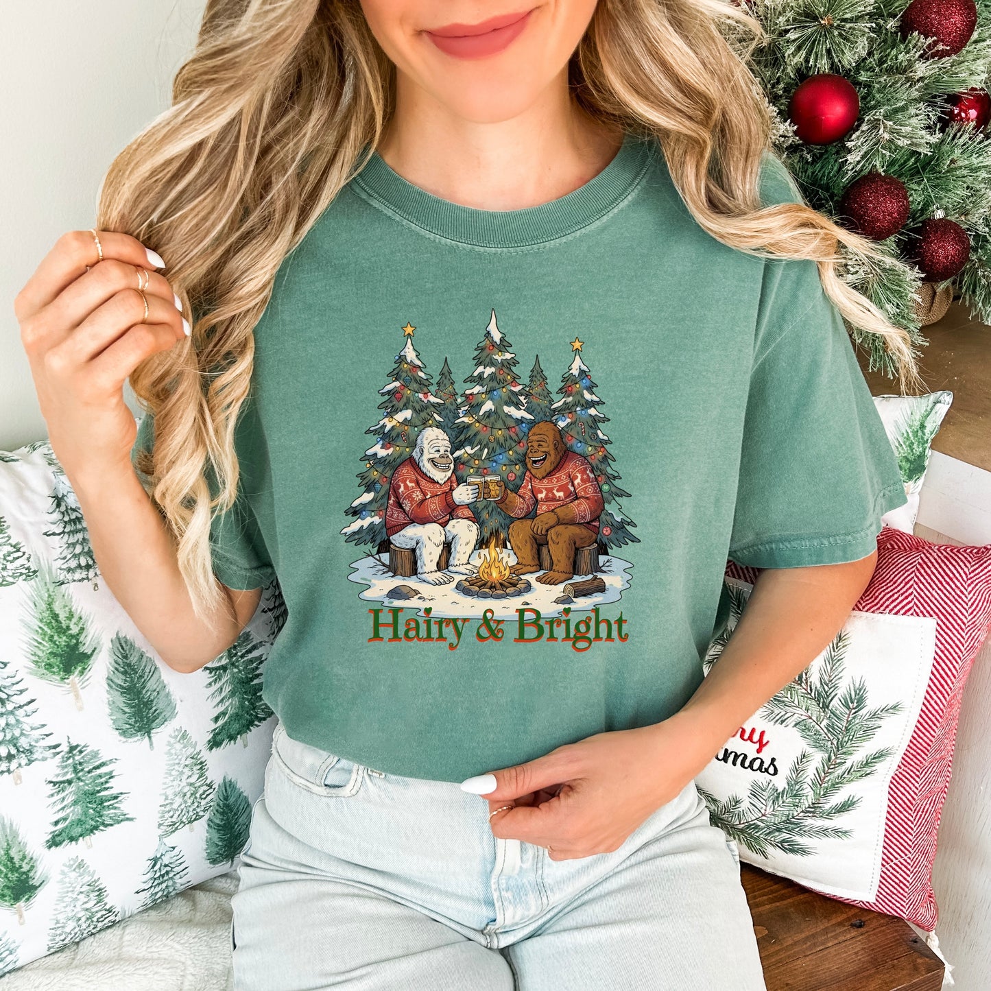 Bigfoot & Yeti Holiday Whiskey Comfort Colors® Tee