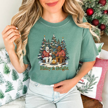 Bigfoot & Yeti Holiday Whiskey Comfort Colors® Tee