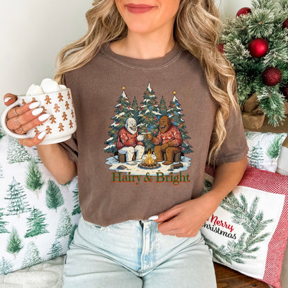 Bigfoot & Yeti Holiday Whiskey Comfort Colors® Tee