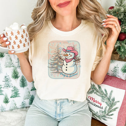 Snowman Buckaroo Comfort Colors® Tee