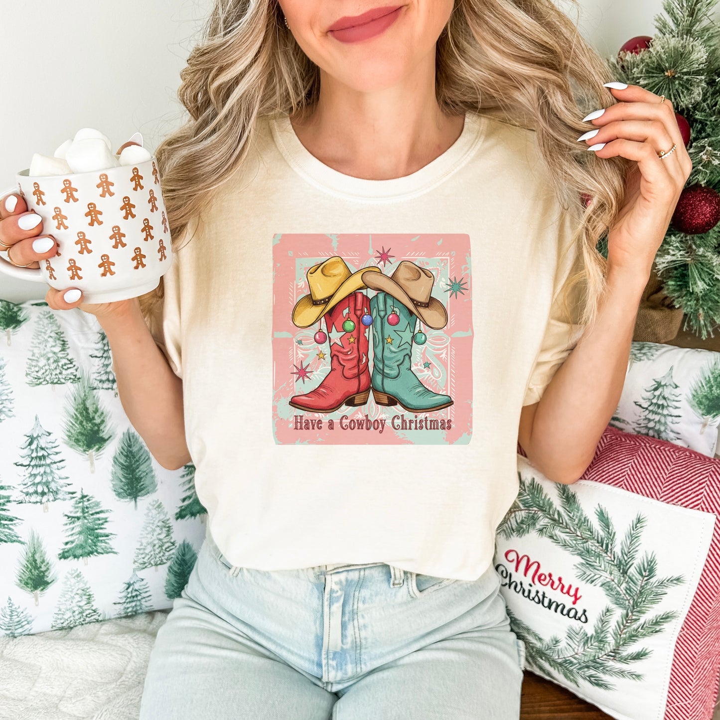Have a Cowboy Christmas Comfort Colors® Tee