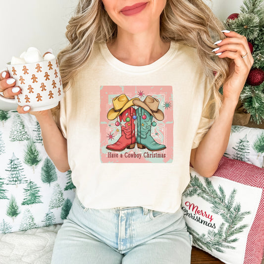 Have a Cowboy Christmas Comfort Colors® Tee