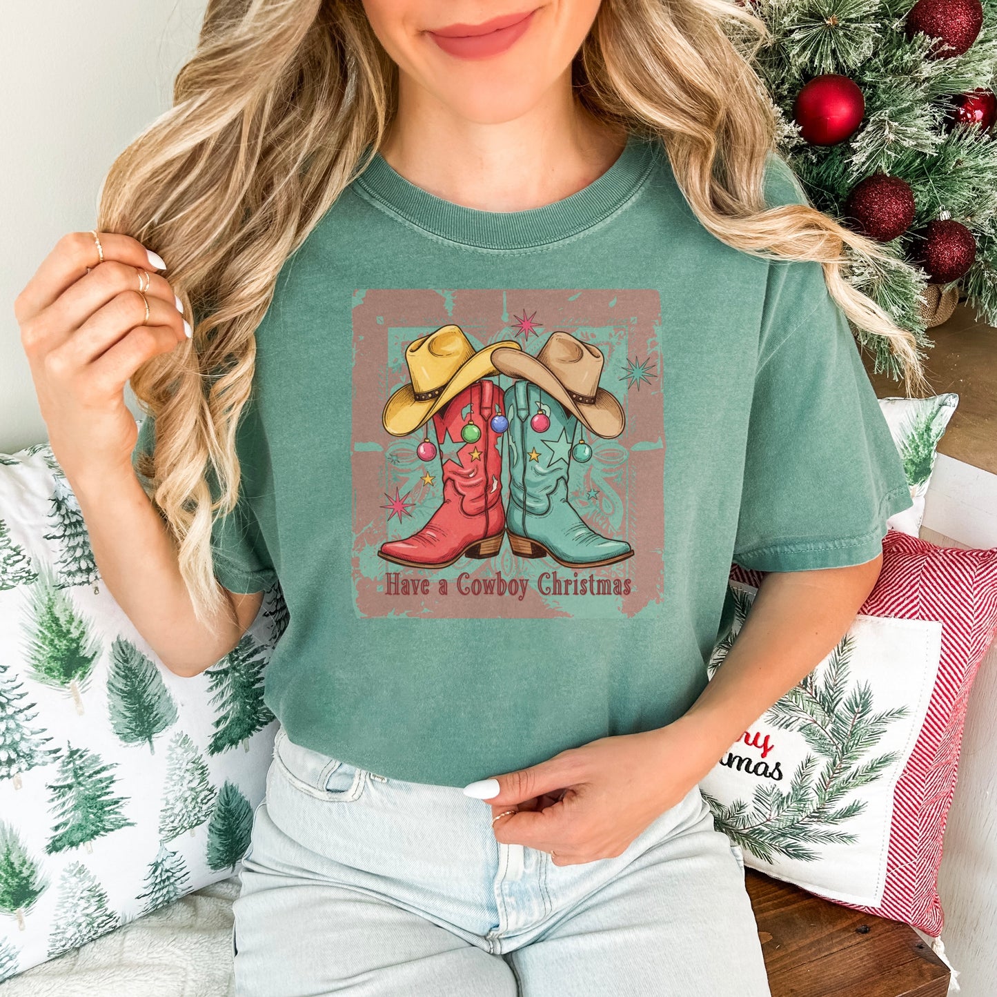 Have a Cowboy Christmas Comfort Colors® Tee