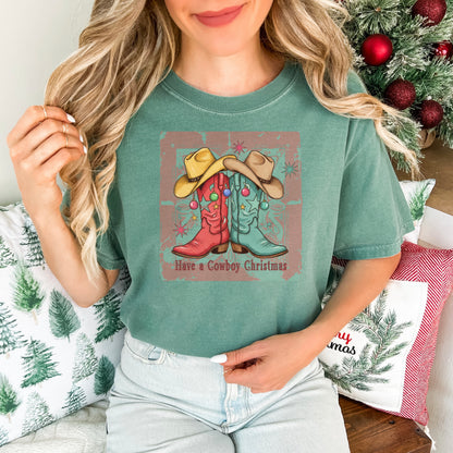 Have a Cowboy Christmas Comfort Colors® Tee