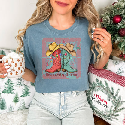 Have a Cowboy Christmas Comfort Colors® Tee