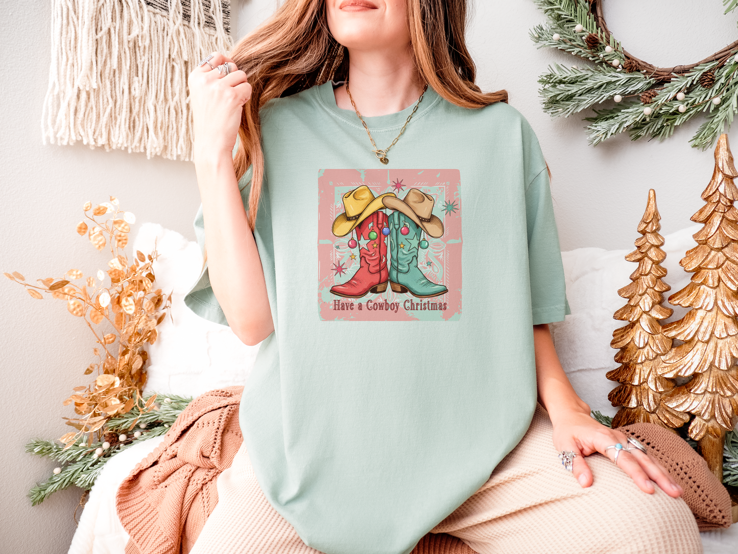 Have a Cowboy Christmas Comfort Colors® Tee