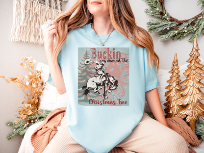 Buckin’ Around the Christmas Tree Comfort Colors® Tee