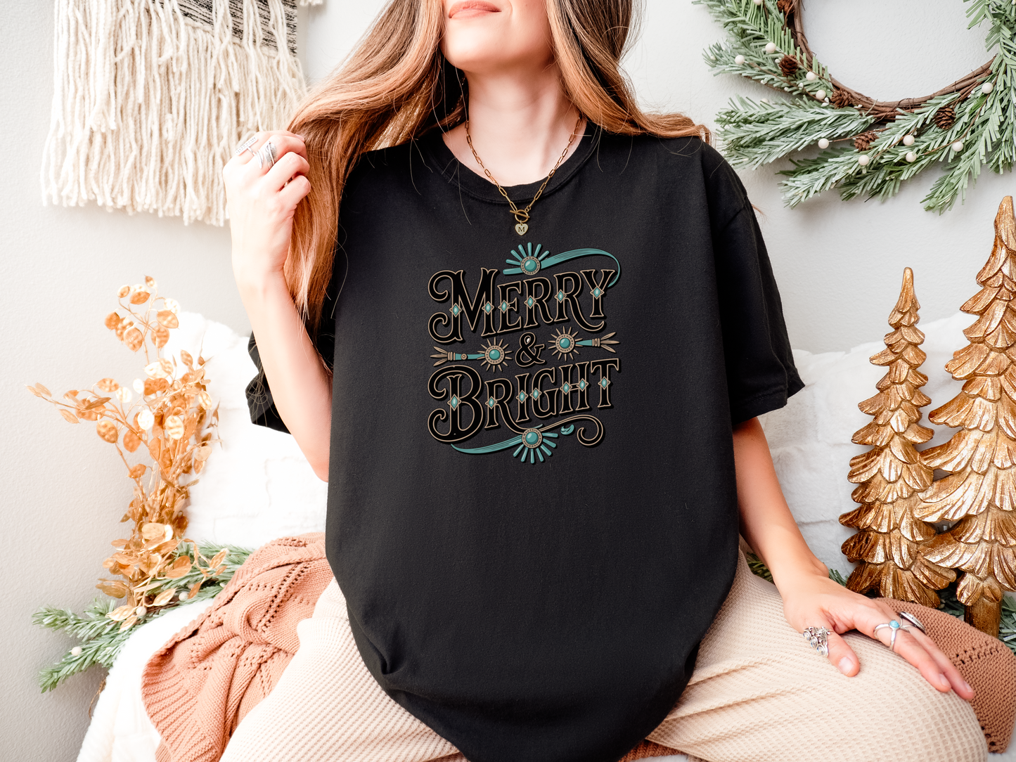 Merry & Bright Turquoise Comfort Colors® Tee
