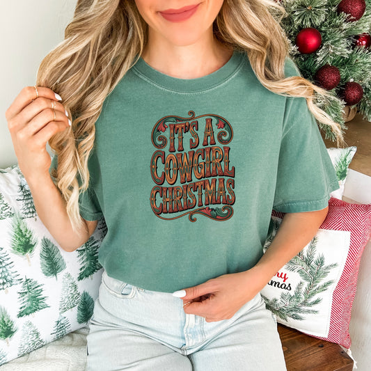 Cowgirl Christmas Comfort Colors® Tee