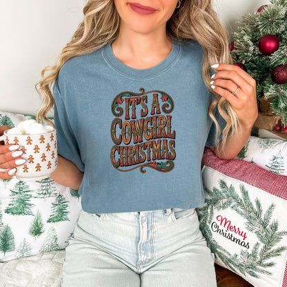 Cowgirl Christmas Comfort Colors® Tee