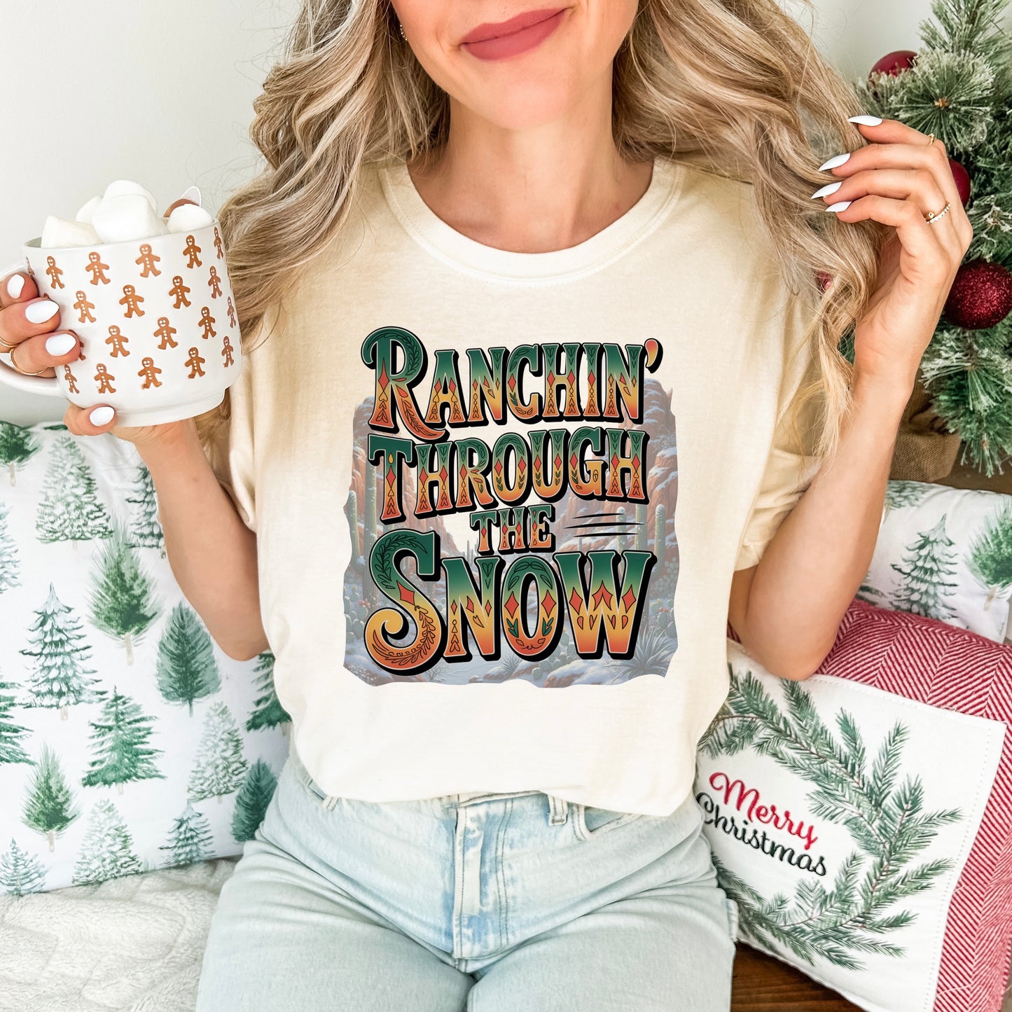 Ranchin’ Through the Snow Comfort Colors® Tee