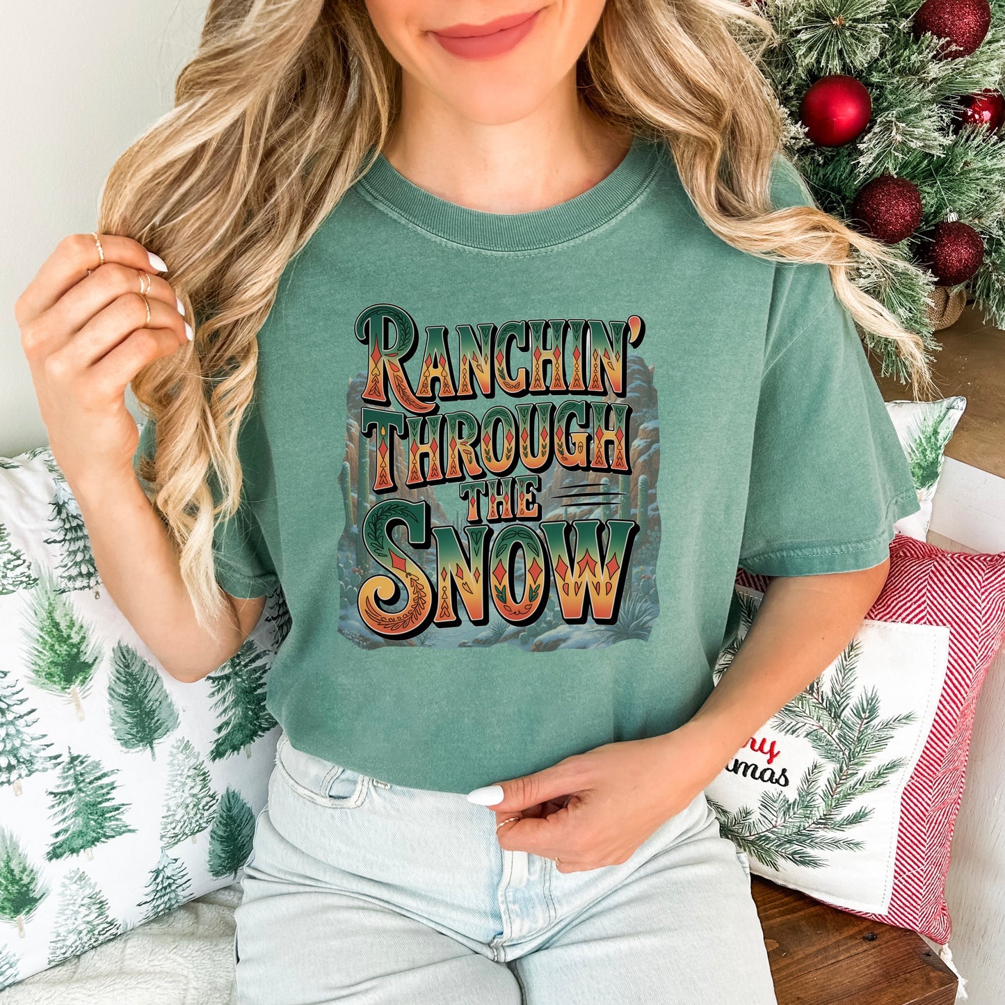 Ranchin’ Through the Snow Comfort Colors® Tee