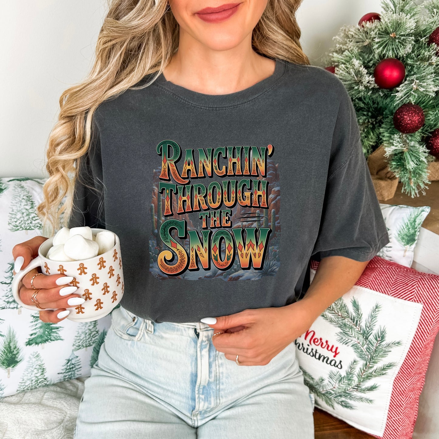 Ranchin’ Through the Snow Comfort Colors® Tee