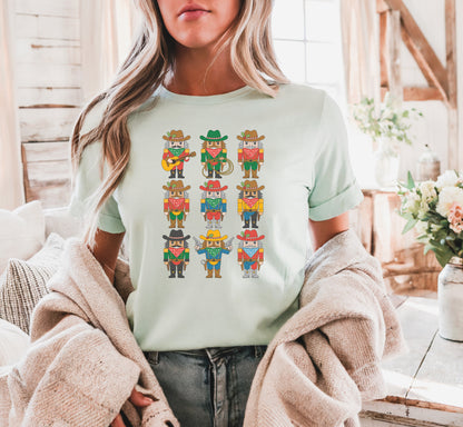 Cowboy Nutcracker T-Shirt – Western Christmas Holiday Tee