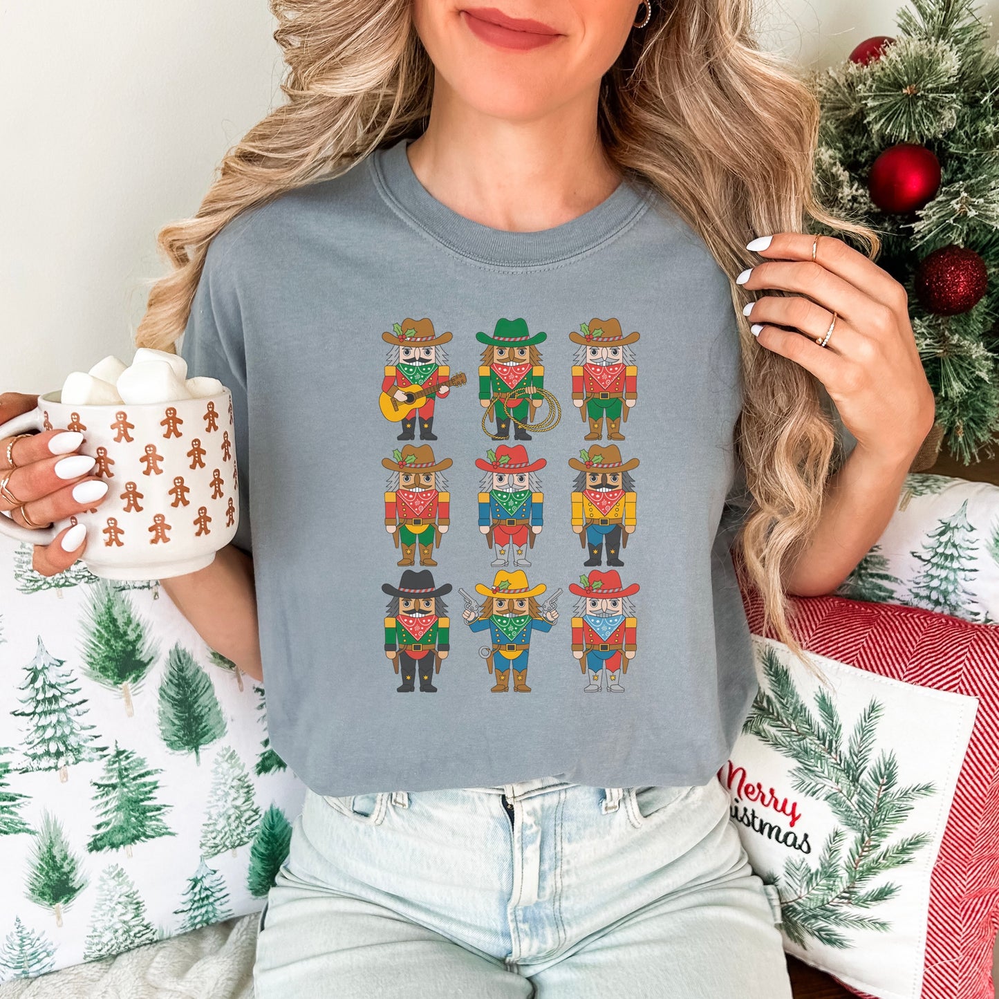 Cowboy Nutcracker T-Shirt – Western Christmas Holiday Tee