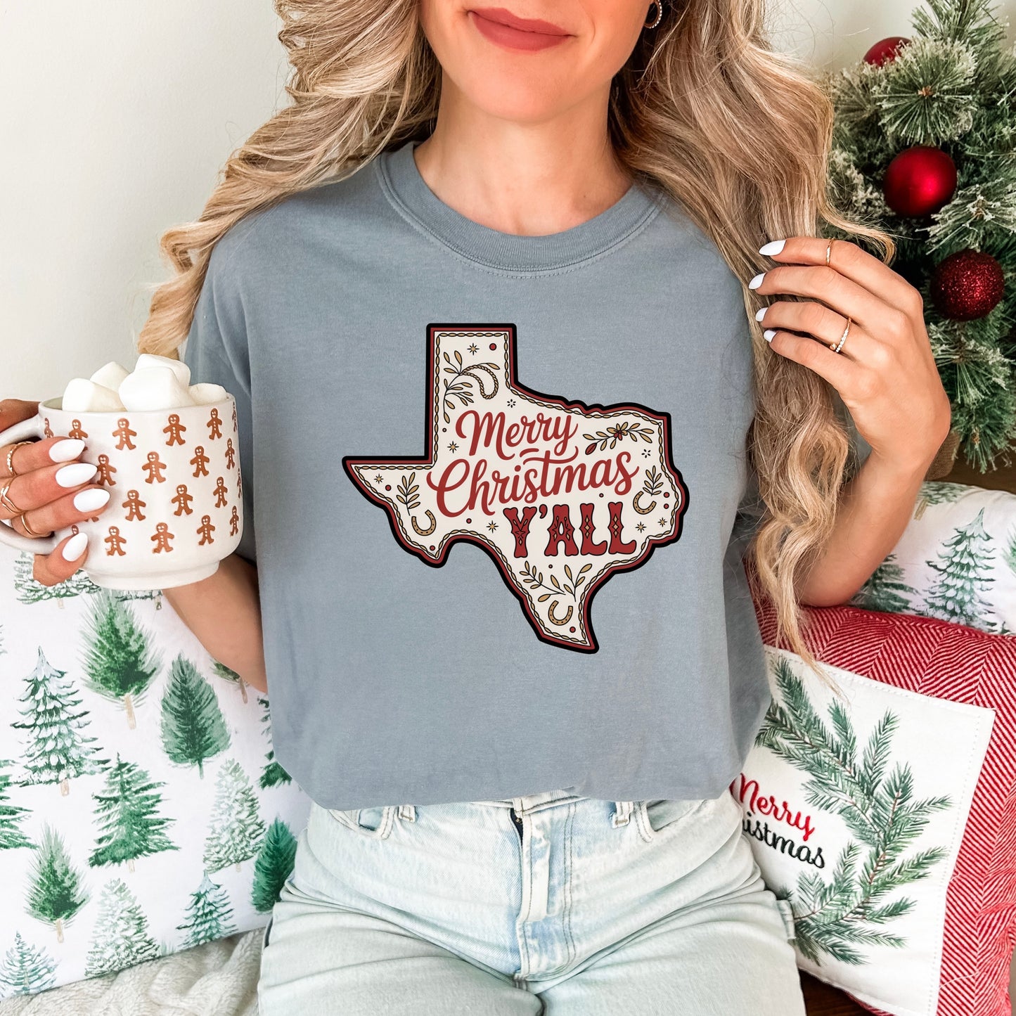 Texas Y’all Christmas T-Shirt