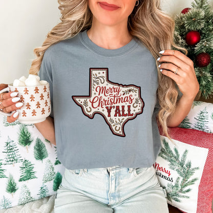 Texas Y’all Christmas T-Shirt