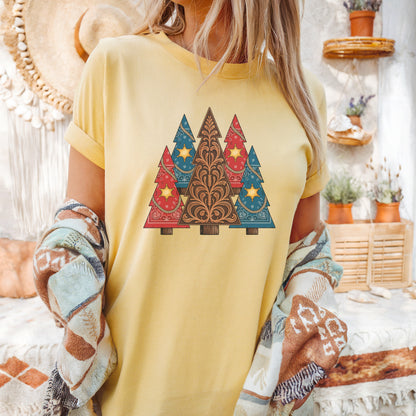 Western Christmas Tree T-Shirt