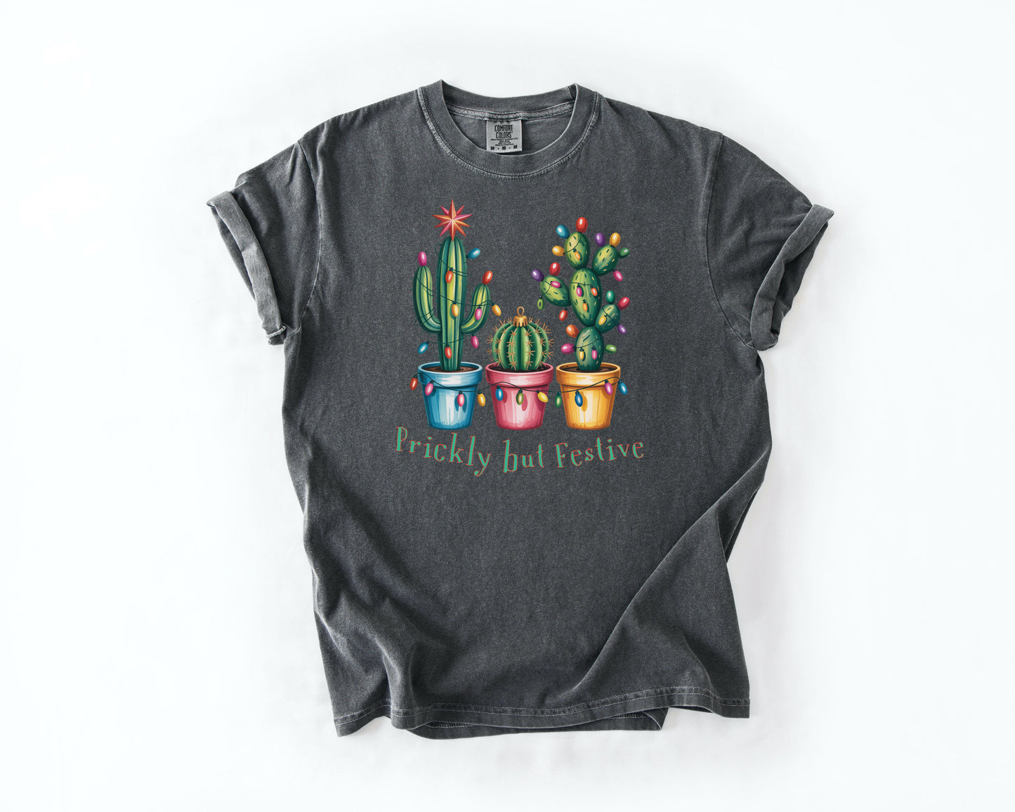 Prickly but Festive Christmas Cactus T-Shirt