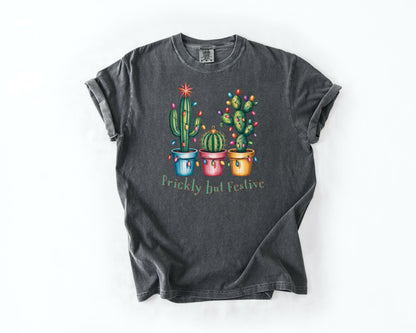 Prickly but Festive Christmas Cactus T-Shirt
