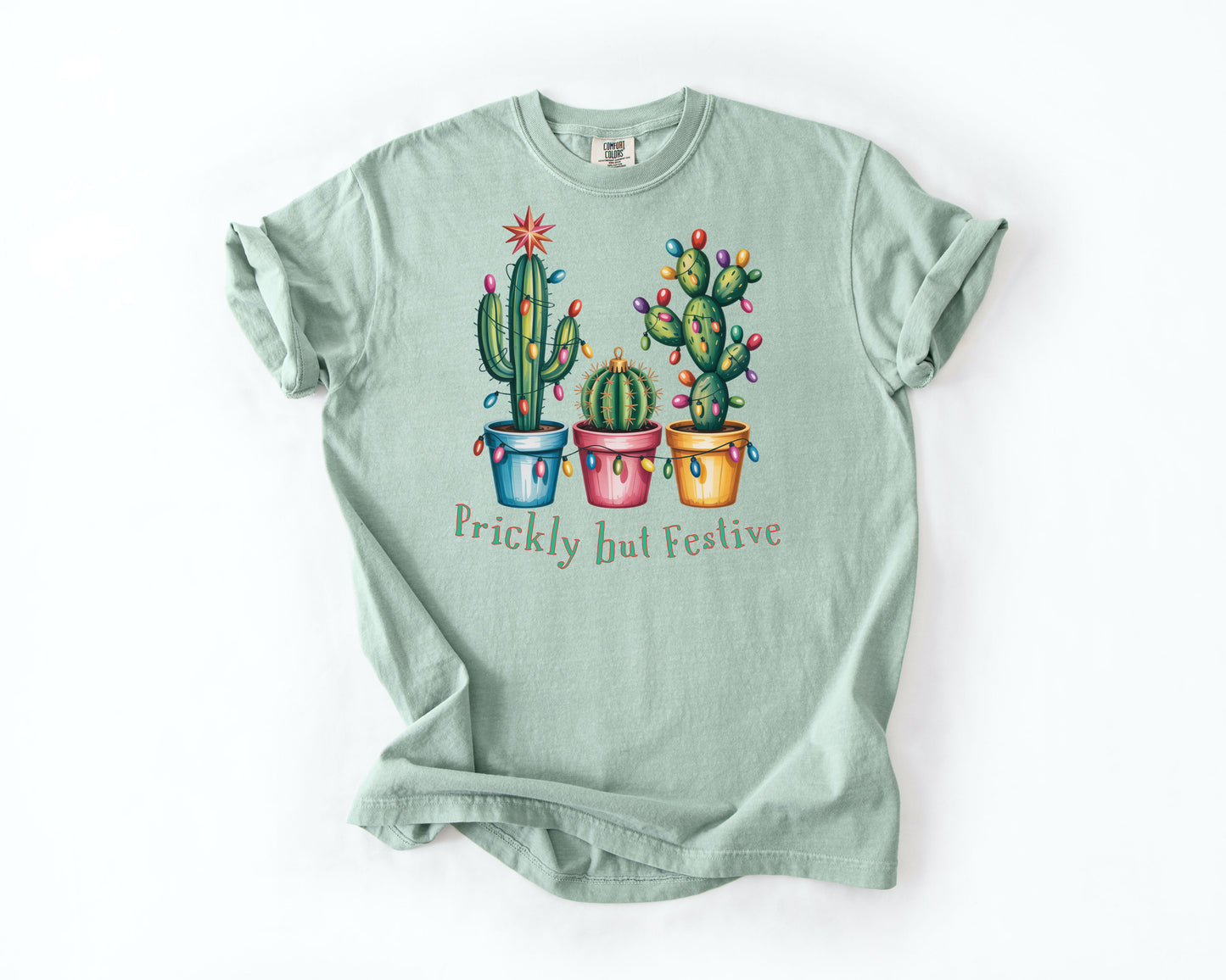 Prickly but Festive Christmas Cactus T-Shirt