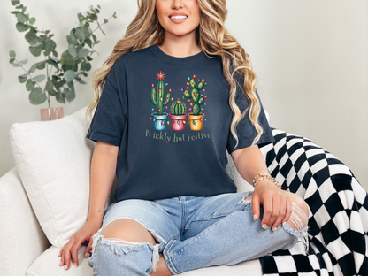 Prickly but Festive Christmas Cactus T-Shirt