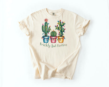 Prickly but Festive Christmas Cactus T-Shirt