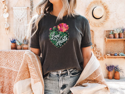Cactus Heart “Love Hurts” T-Shirt