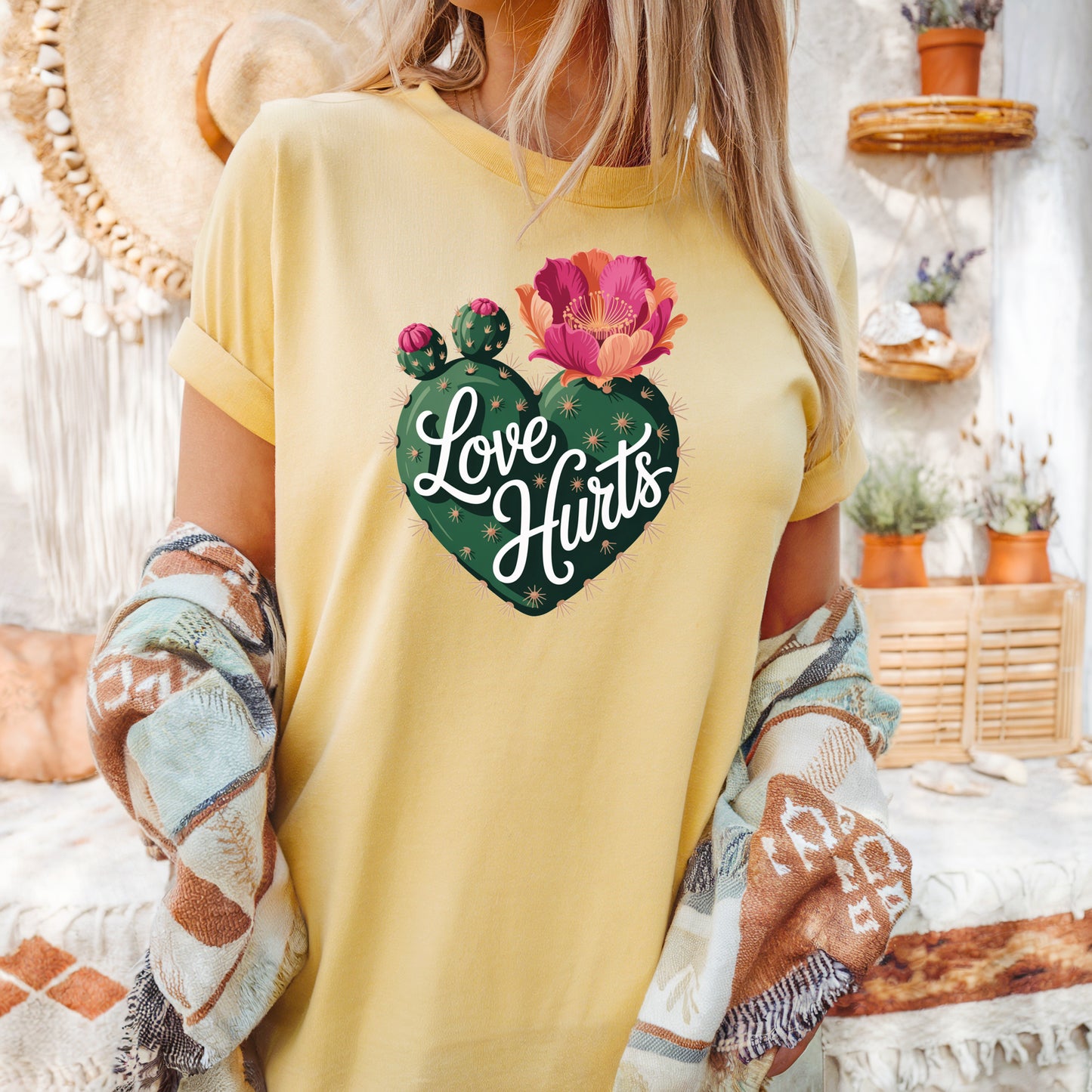 Cactus Heart “Love Hurts” T-Shirt