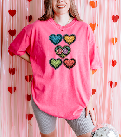 Folk Art Heart T-Shirt