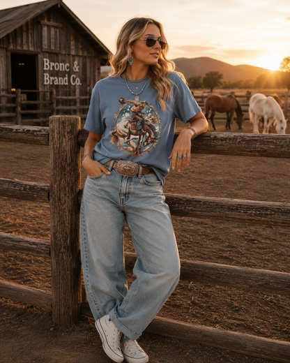 Wildflower Rodeo Tee Western Floral Shirt