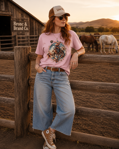 Wildflower Rodeo Tee Western Floral Shirt