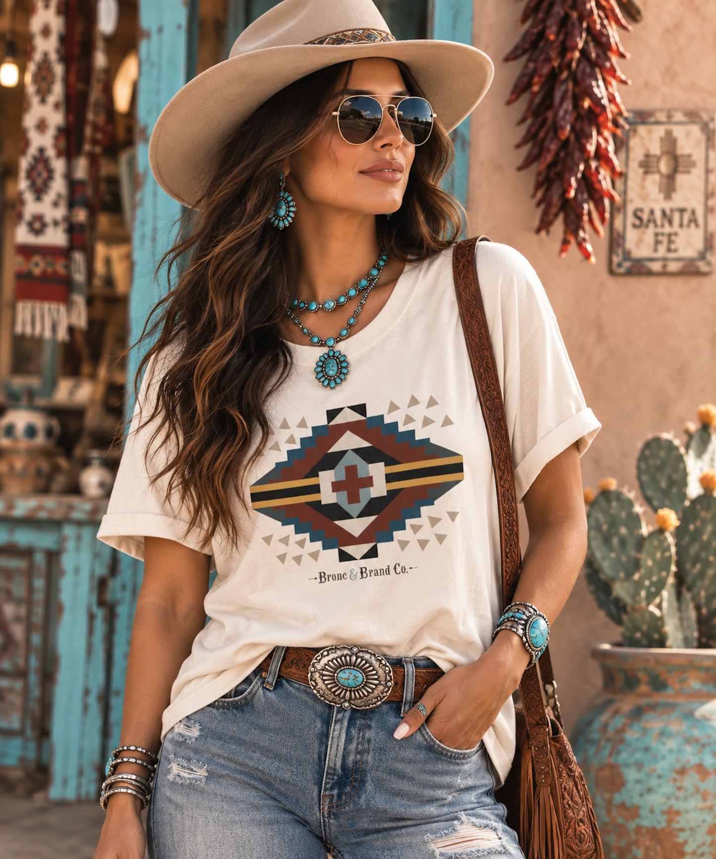 Southwestern Geometric Graphic Tee | Bronc & Brand Co. Western T-Shirted T-shirt