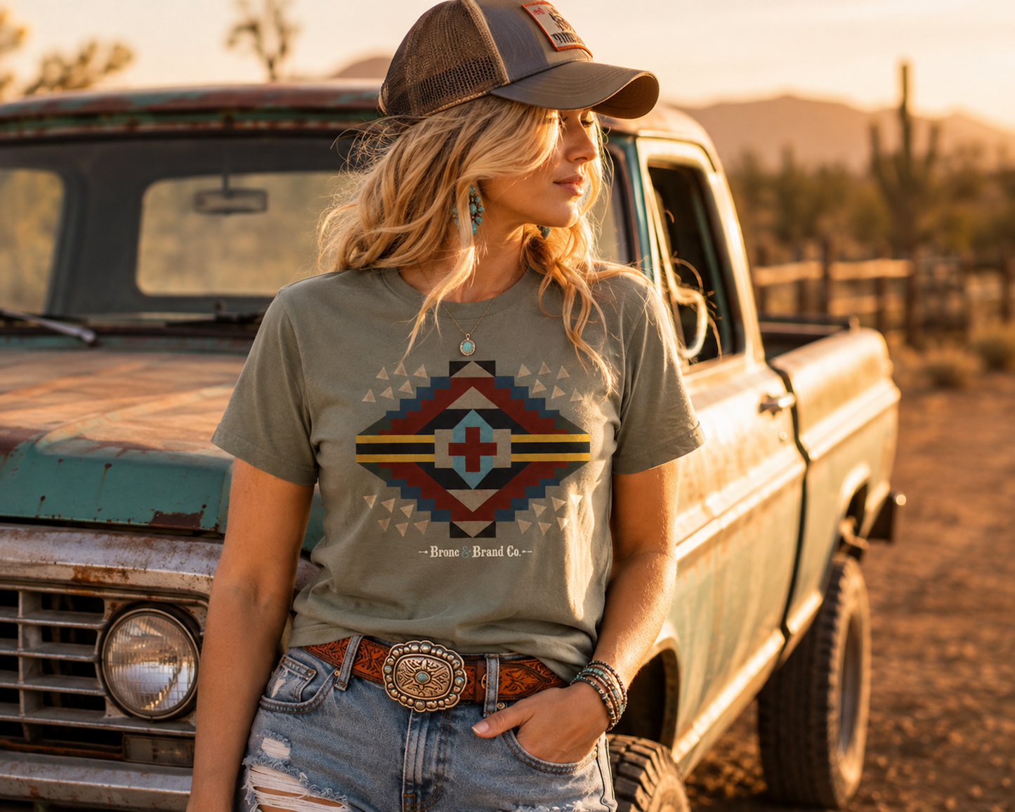 Southwestern Geometric Graphic Tee | Bronc & Brand Co. Western T-Shirted T-shirt