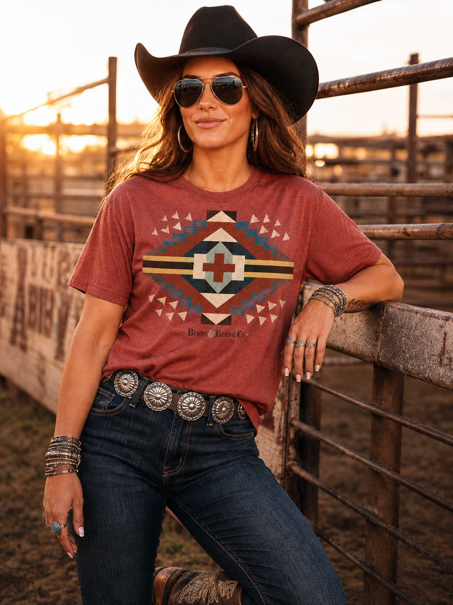 Southwestern Geometric Graphic Tee | Bronc & Brand Co. Western T-Shirted T-shirt