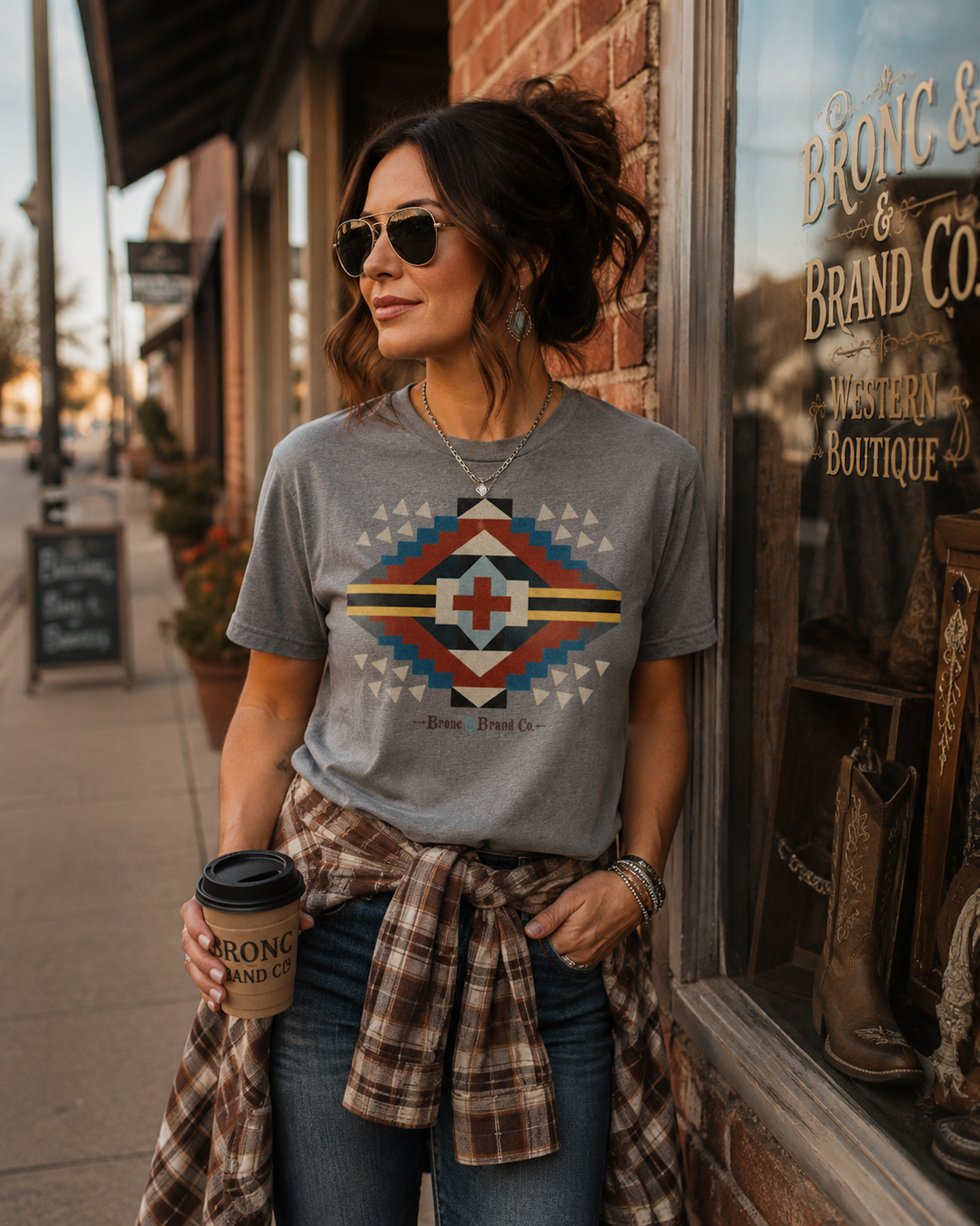 Southwestern Geometric Graphic Tee | Bronc & Brand Co. Western T-Shirted T-shirt