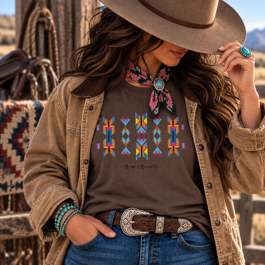 Arrows & Butterflies Southwest Graphic Tee Western Shirt