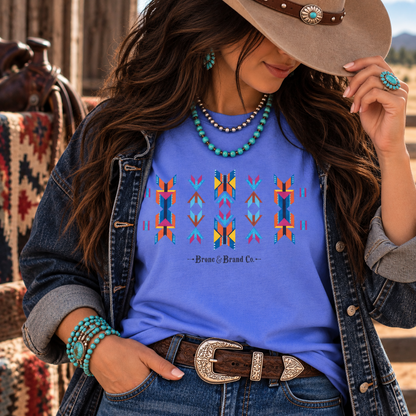 Arrows & Butterflies Southwest Graphic Tee Western Shirt