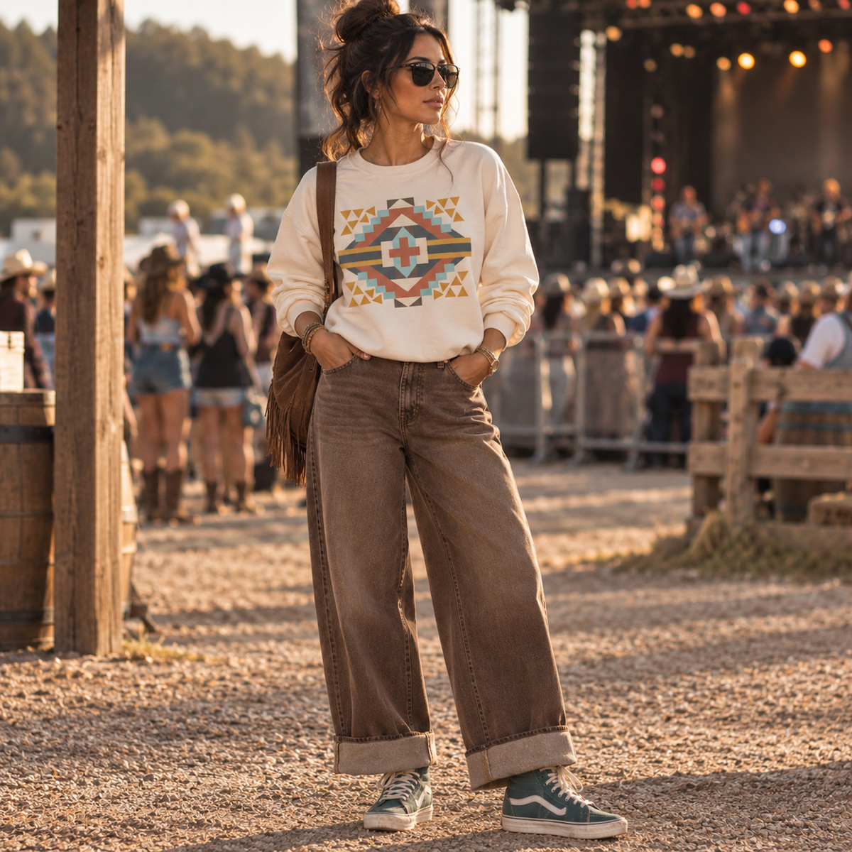 Prairie Queen Southwest Graphic Sweatshirt