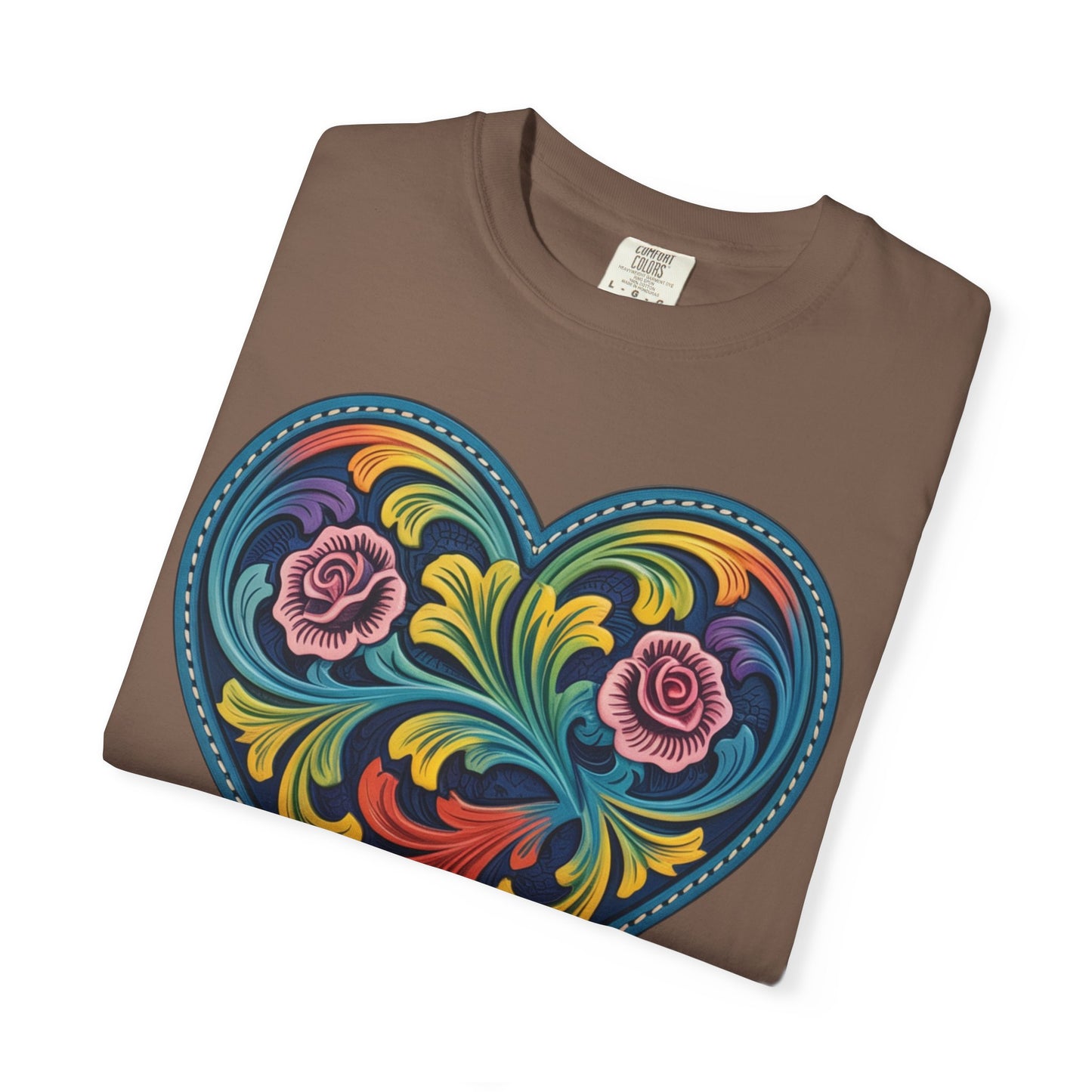 Western Folk Art Heart T-Shirt